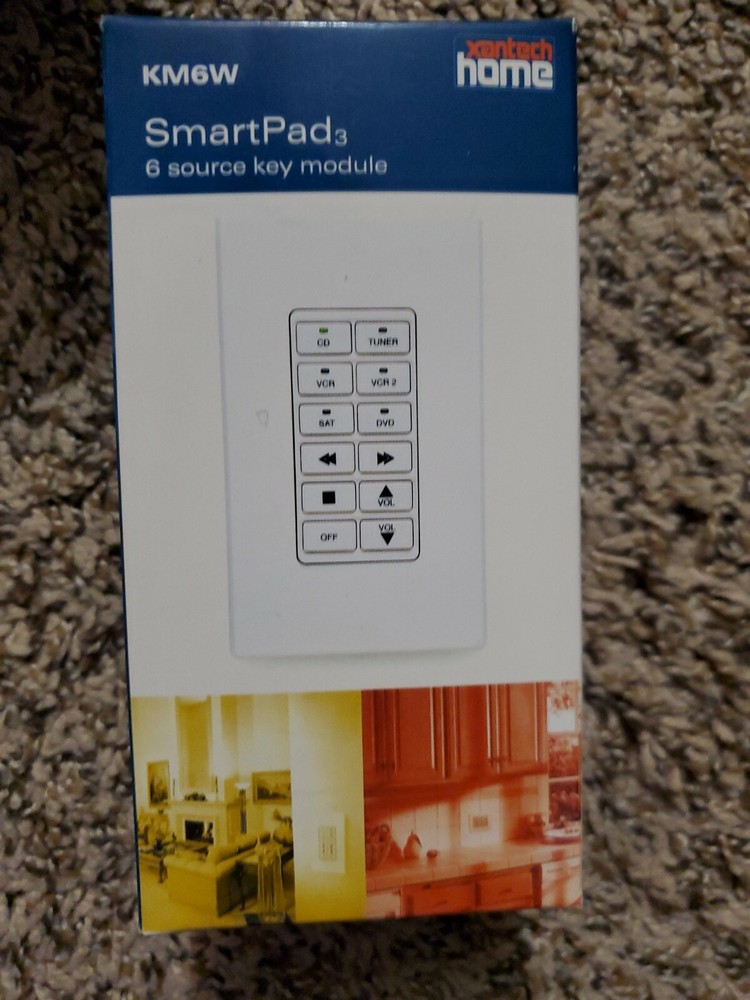 Xantech Home KM6W SmartPad3 6 Source Key Module White 6 Basic Functions