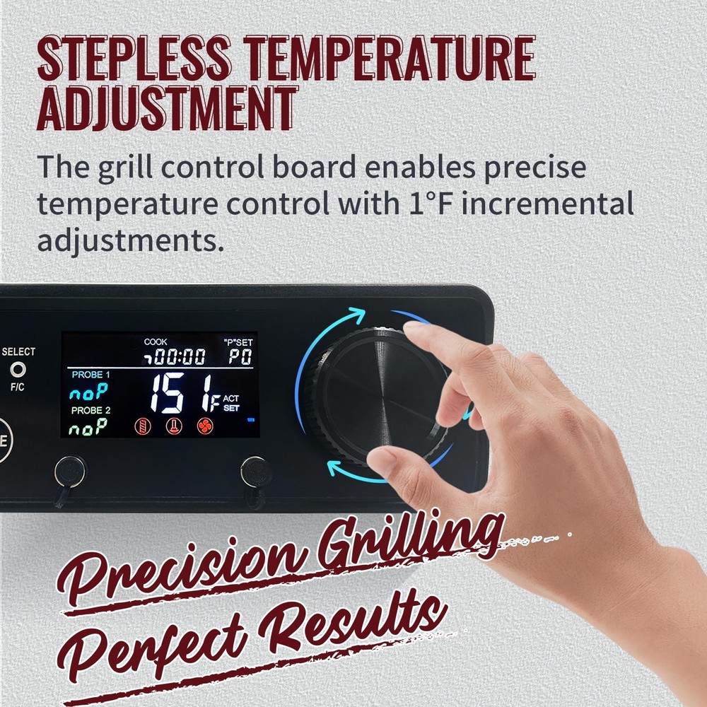 Rectangular PID Control Panel (NO WiFi) Replacement for Pit Boss Pellet Grill...