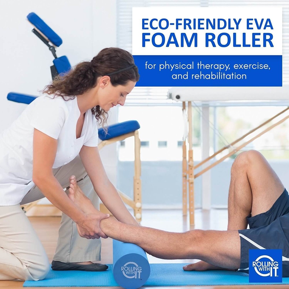 Foam Roller with High Density for Physical Therapy, Muscle Roller for Exercis...