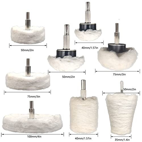 19-Piece Buffing Wheel Kit for Drill with Polishing Compound
