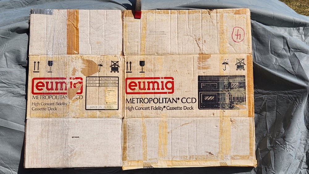 BOX EUMIG Metropolitan CCD - Extremely RARE Cassette Deck- BOX ONLY
