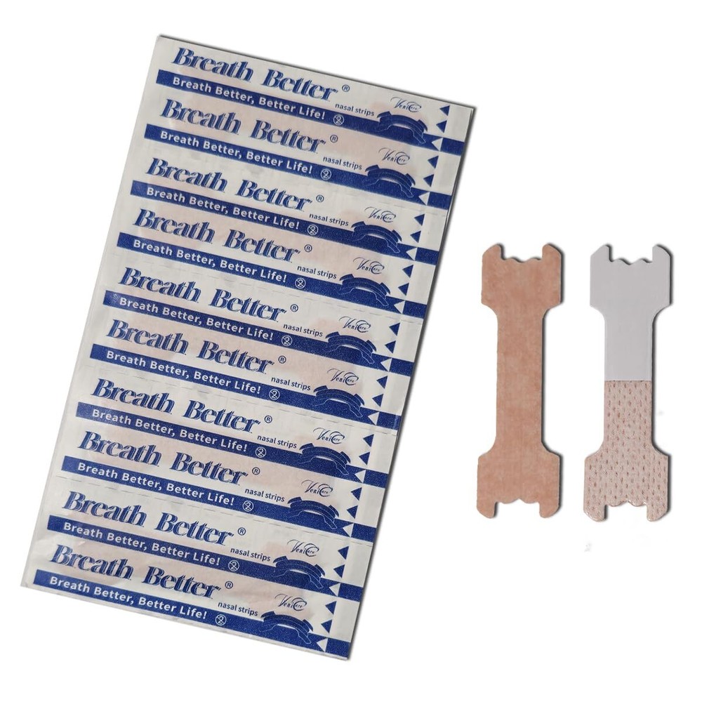 240 Breath Better Large Tan Nasal Strips, Extra Strength Anti Snoring Solution