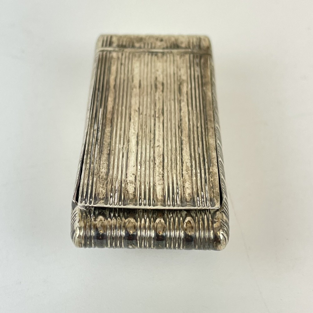 Antique Georgian Solid Silver Snuff Box 1809 6.2cm X 3cm