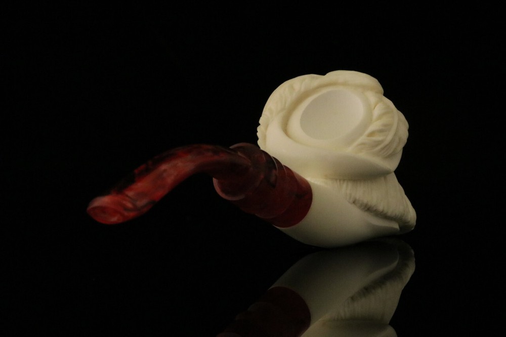 srv - Pirate Block Meerschaum Pipe with fitted case M2560