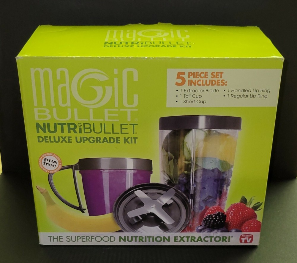 Magic Bullet NutriBullet DELUXE Upgrade KIT 4 Piece in Box