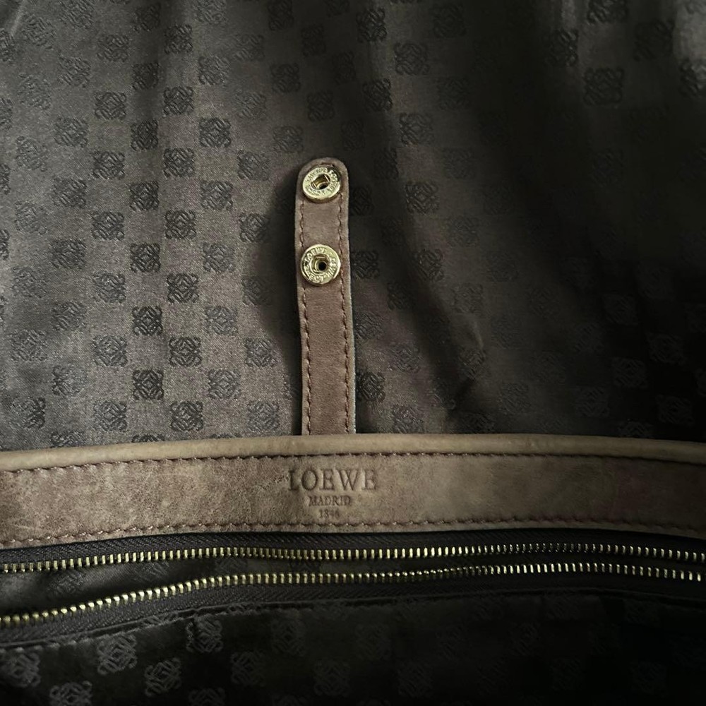 Loewe Shoulder Bag Leather Brown Authentic G12213143