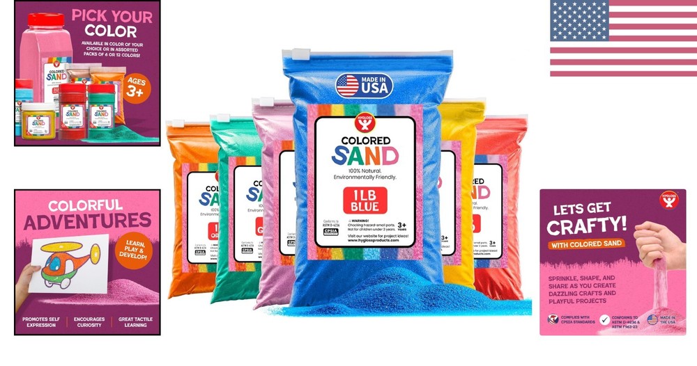 Creative Sand Art Sets for Kids - 6 Assorted Colors, Perfect for DIY Projects