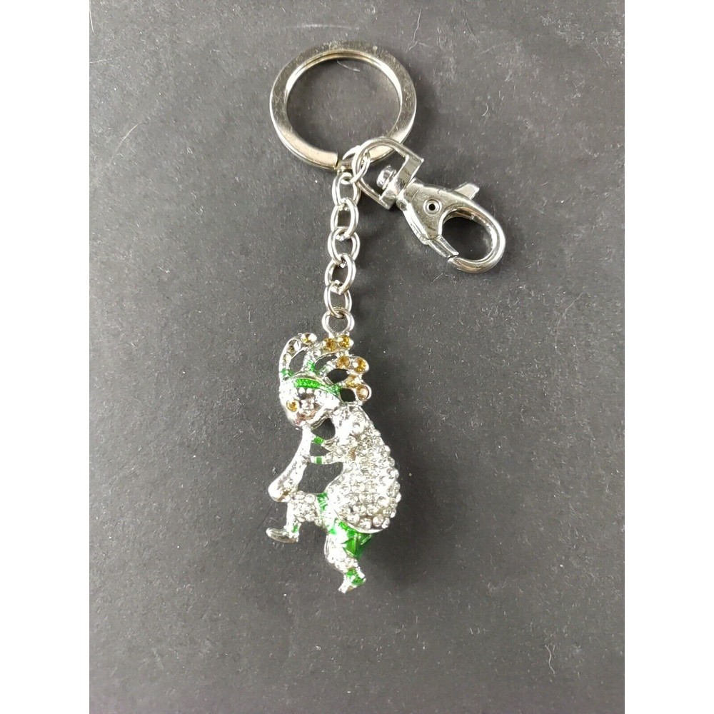 Katchina Doll Rhinestone Keychain Flute