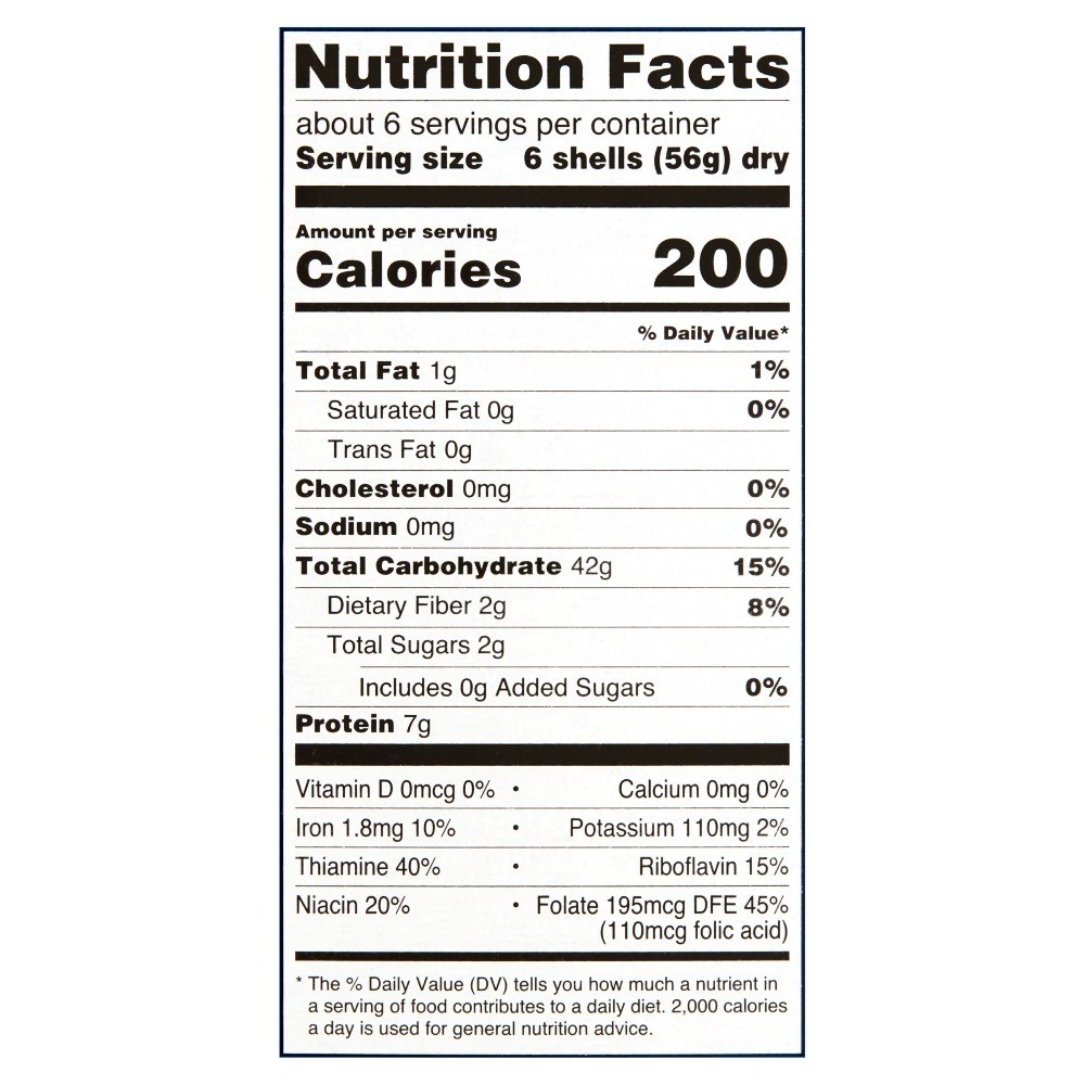 Jumbo Pasta Shells 12 oz Bulk Pack of 6