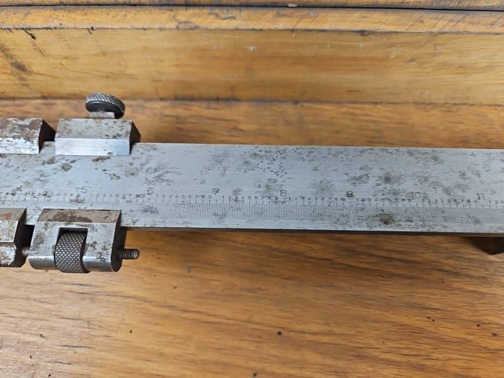Vintage 25" Steel Schweitzer Caliper Micrometer