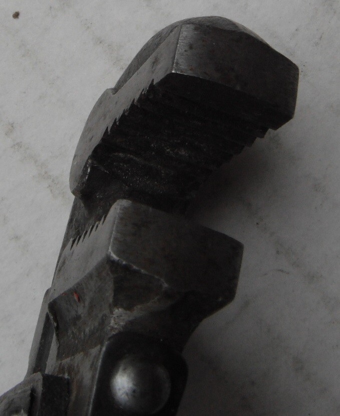 Small adjustable pipe wrench marked No 8...West Germany....old er