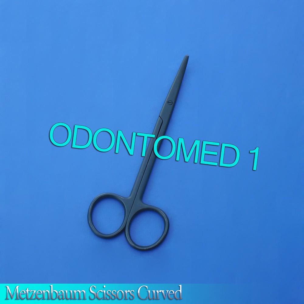 Black Coated Metzenbaum Scissors 6" Curved Surgical Instruments