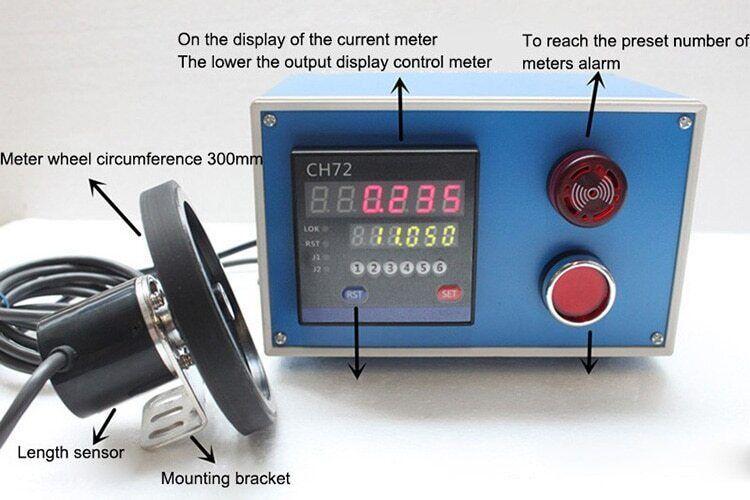 Electronic Encoder Digital Length Counter Meter Wheel Roll Length Measur Meter
