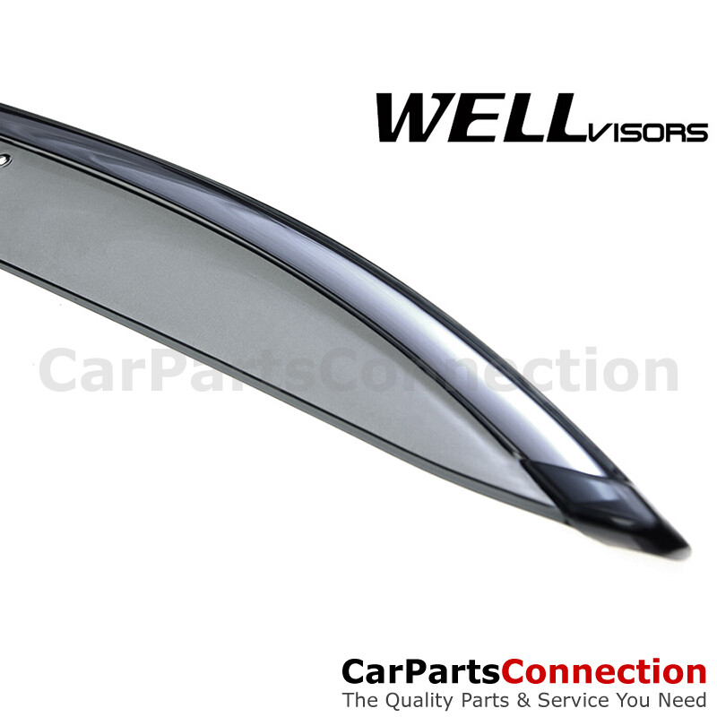 WellVisors Window Visors 2001-2006 For Lexus LS430 Side Deflectors Chrome