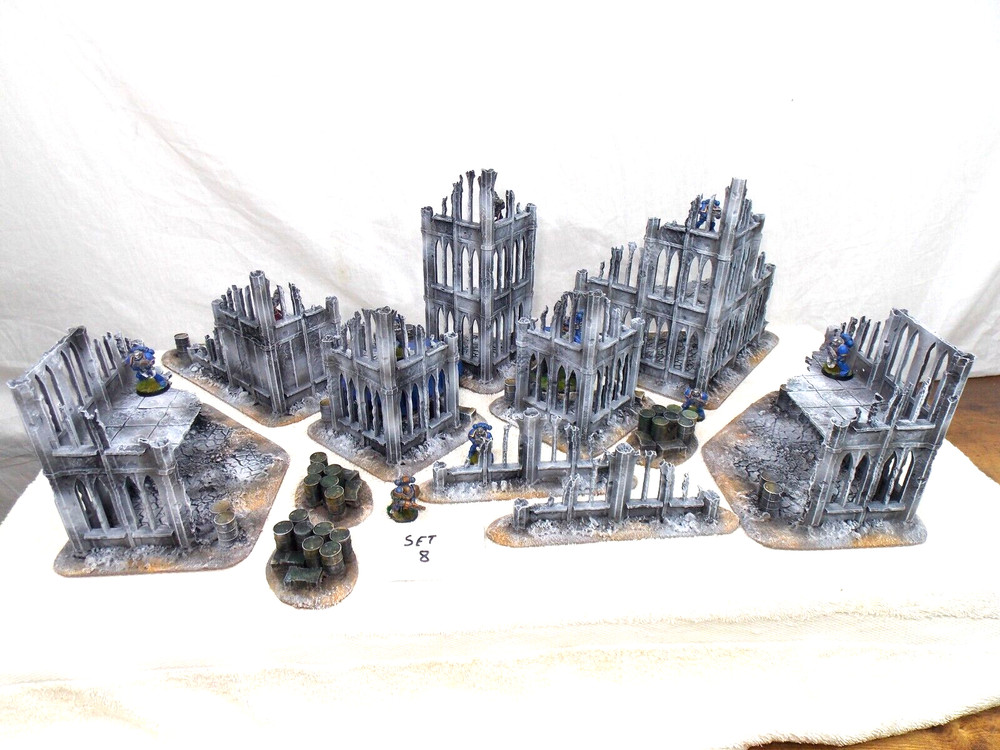WARGAMING TERRAIN PAINTED,ADVANCE ORDERS,,MEGA BUNDLE SET OF 12 PIECES