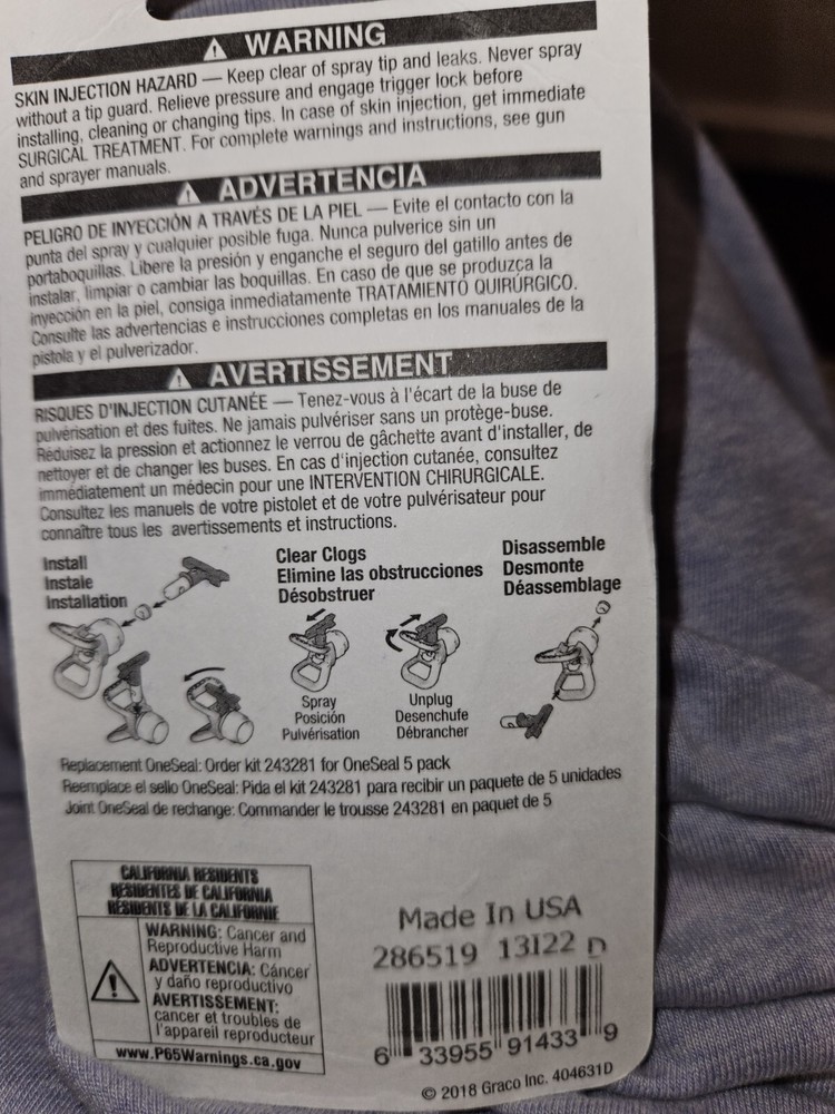 GRACO RAC 5 SWITCH TIP 286519