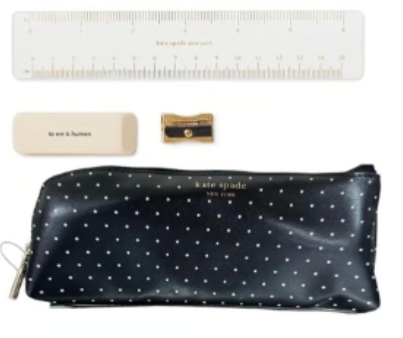 Kate Spade Gift Set Mirror And Pencil Case