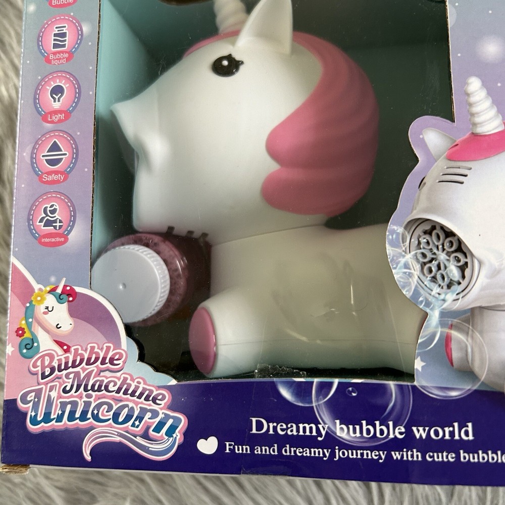 Unicorn Bubble Machine Blower Kids Toy