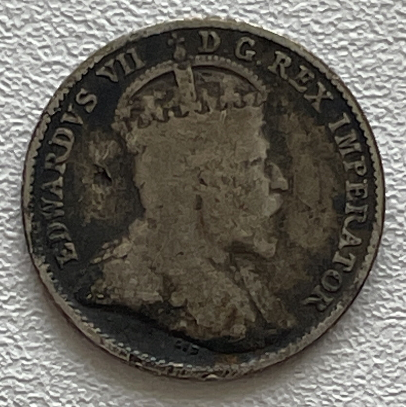 CANADA 1902 5 CENTS SILVER VERY NICE CONDITION G