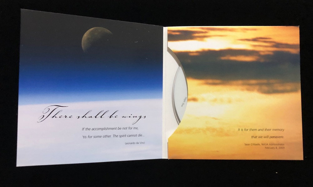 STS-107 COLUMBIA COMMEMORATIVE POST ACCIDENT TRIBUTE COMPUTER DISC