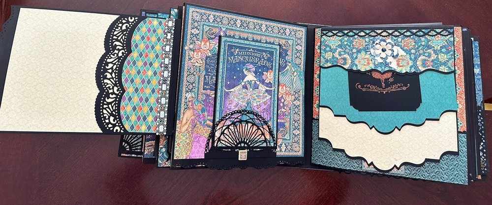 Handmade Album Using Graphic 45 Midnight Masquerade