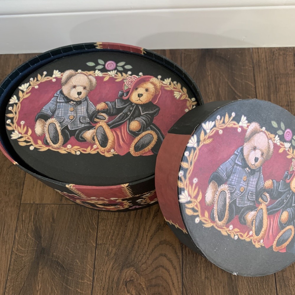 Set Of 5 Stacking Nesting Boxes Floral Bob’s Boxes Victorian Teddies