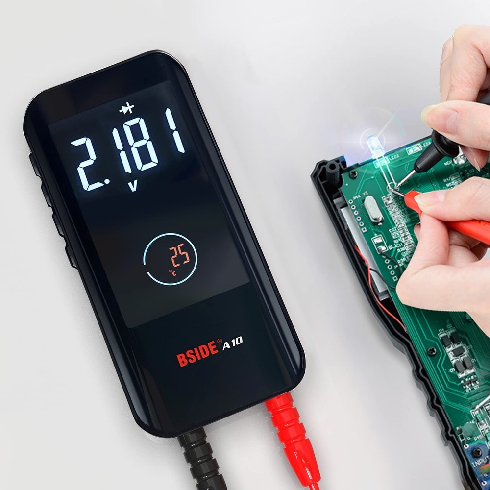 BSIDE Rechargeable Digital Multimeter Color LCD Pocket Size, A10