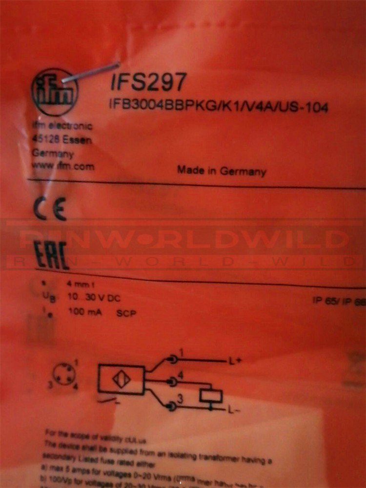 1PCS NEW FOR IFM Proximity switch Sensor IFS297