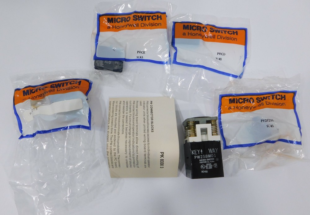 Honeywell Microswitch Kit PW2SBM15EDAA Yellow Selector Switch PW2SBM01