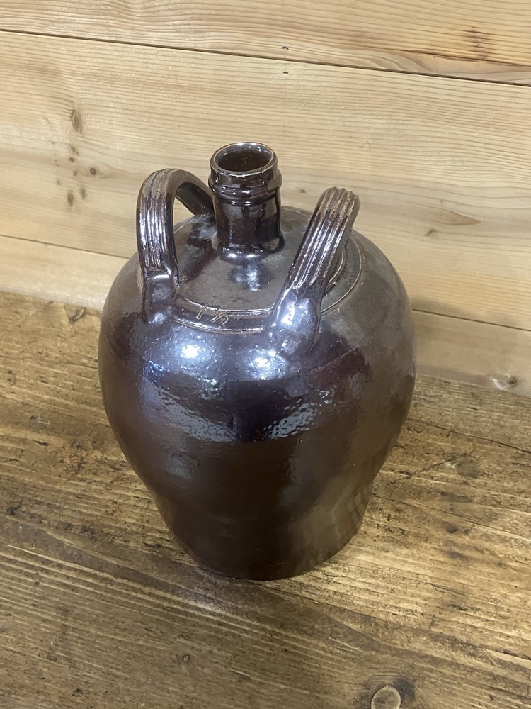 Antique Stoneware Oil Bottle