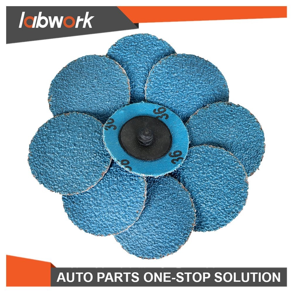 Labwork Change Zirconia Roll Lock Grinder Sanding Grinding Disc 50Pcs 2" 36 Grit