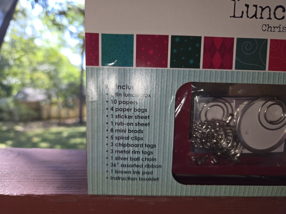 LUNCH BOX KIT CHRISTMAS ARGYLETHEME CRAFT SET