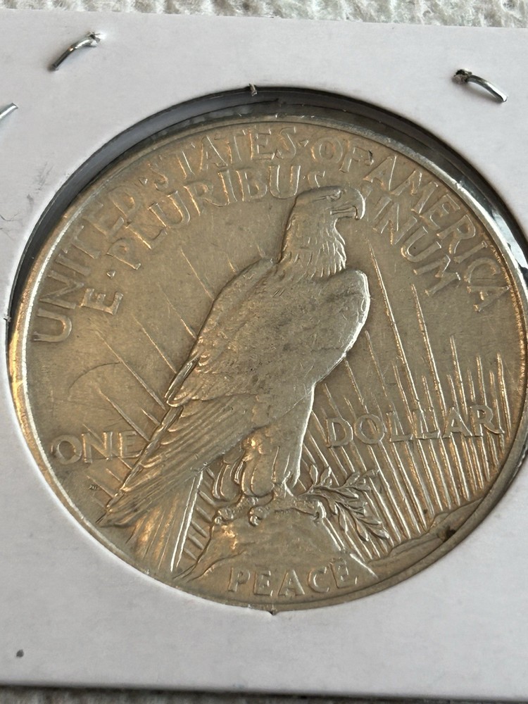 1921 peace dollar au High Relief