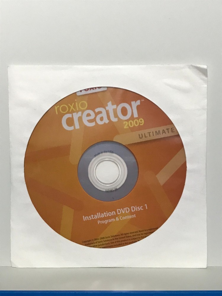 Roxio Creator 2009 Ultimate. Music, Photo, Video, Sharing, Burning Software