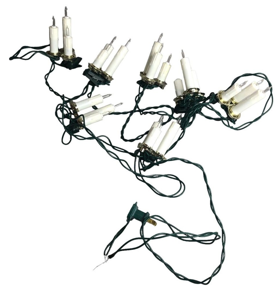 Vintage Kurt Adler Triple Candle String Light Set