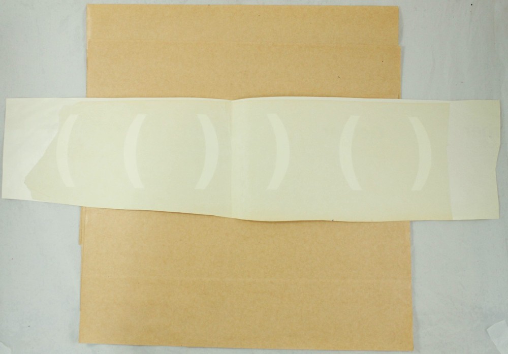 Vintage Tan Cream Brackets Plain Solid Color Dry Transfer Sheet Lot