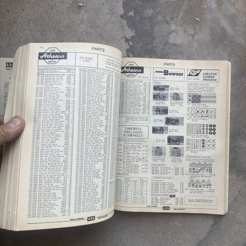 WALTHERS 913-626 1983 EDITION HO CATALOG & CRAFT TRAIN REFERENCE MANUAL