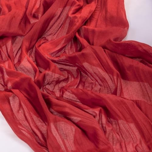 Table Runner 10ft Boho Gauze Cheesecloth Table Runner 10 ft - 1 Pack Red