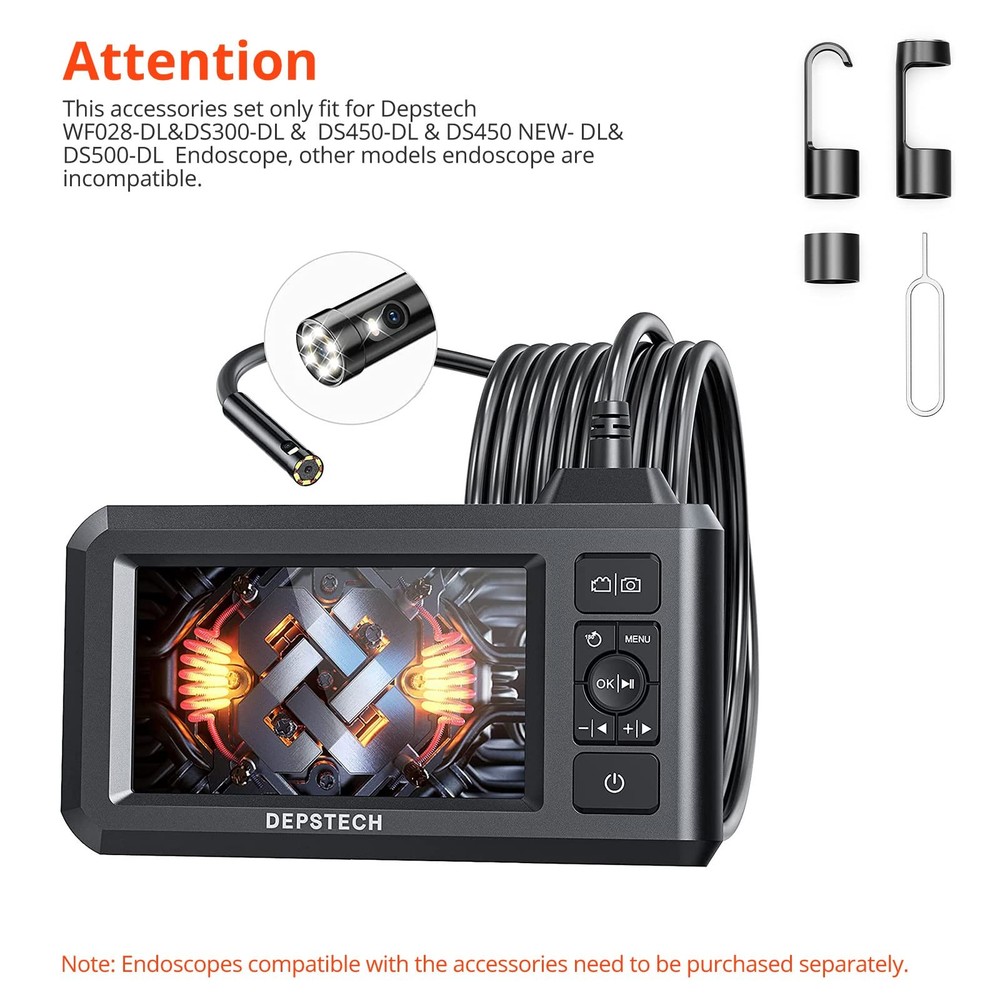 DEPSTECH Accessories Including Hook Magnet Protective Cap 7.9mm Dia, Black