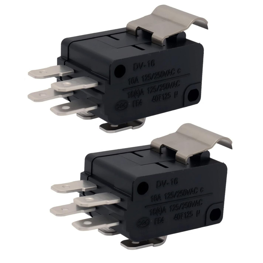 2PCS DV-16 16A 125/250VAC 6 Pins Micro Switch Double Power Tool Switch Operating