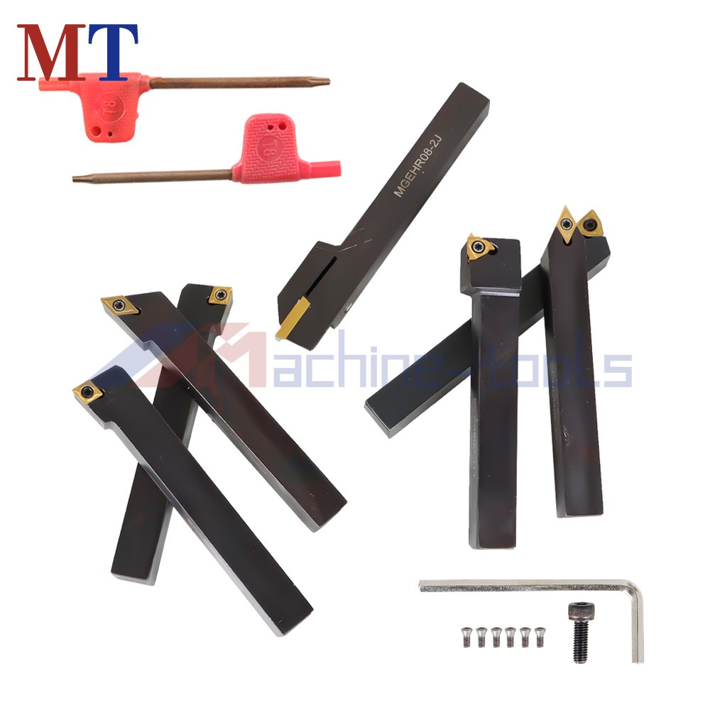 1/2"7x Carbide Indexable Turning Tool Lathe Tool Bit Thread Insert+Holder Kit