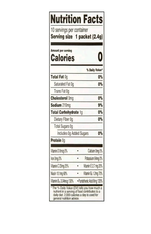 3 Pack! Great Value Sugar Free Electrolyte Mixed Berries Drink Mix