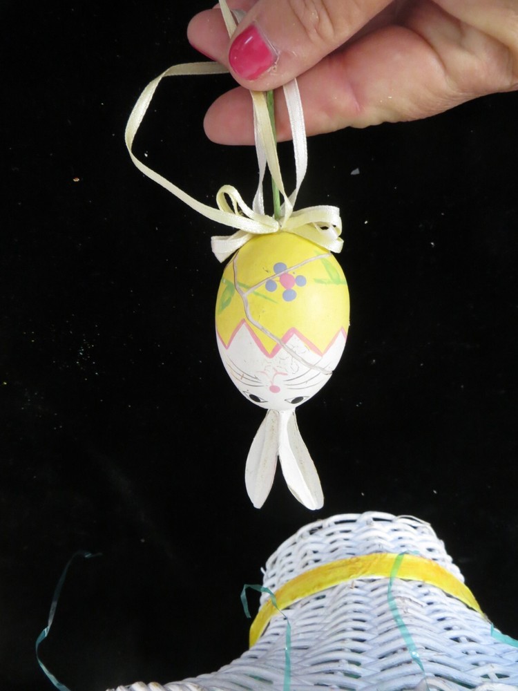 White Wicker Easter Basket