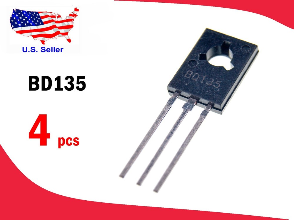 BD135 (4 pcs) TO-126 PNP Triode Transistor - Free shipping
