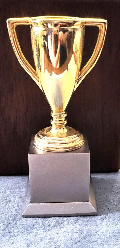 Clock, Timex Miniature Desk Table Trophy Cup Clock