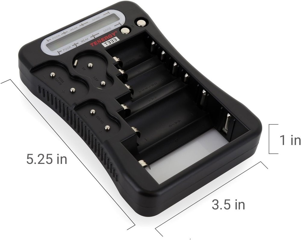 Universal Battery Tester, LCD Display, Cell Checker, Multi-Purpose Small Batt...