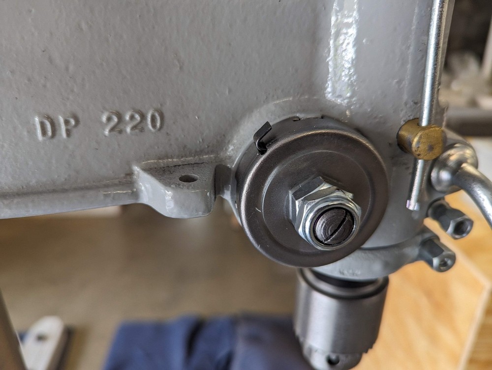 DELTA DP-220 DRILL PRESS QUILL RETURN SPRING AND CUP ASSEMBLY