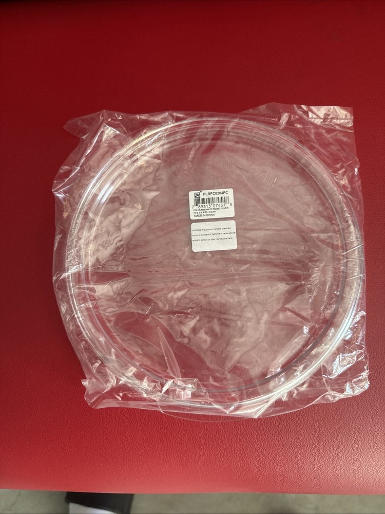 Thunder Group PLRFC0204PC Round Clear Polycarbonate Food Storage Container Lid