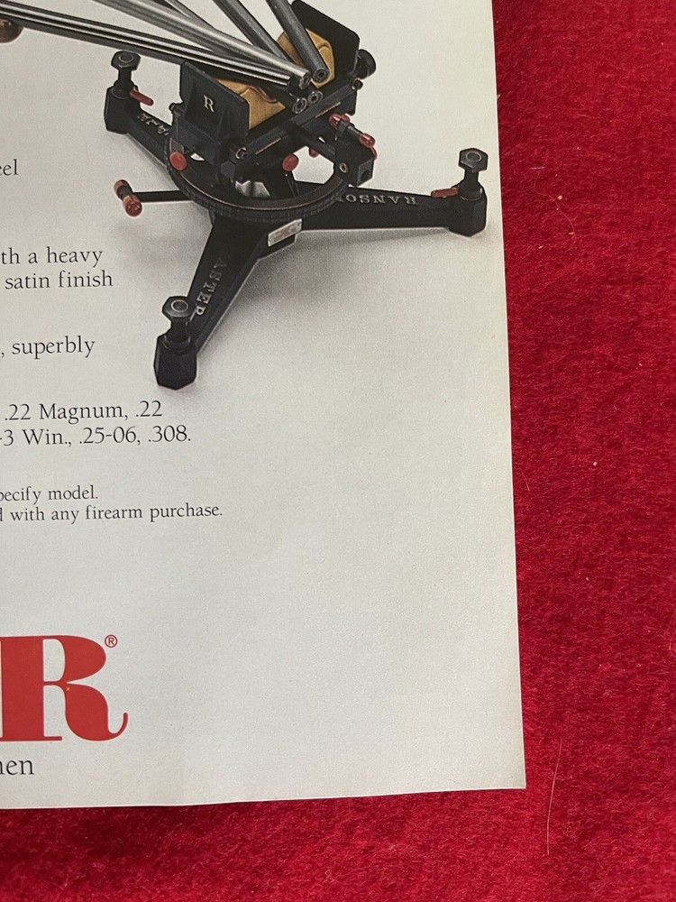 Vintage 1995 Ruger Precision Target Rifles Print Ad
