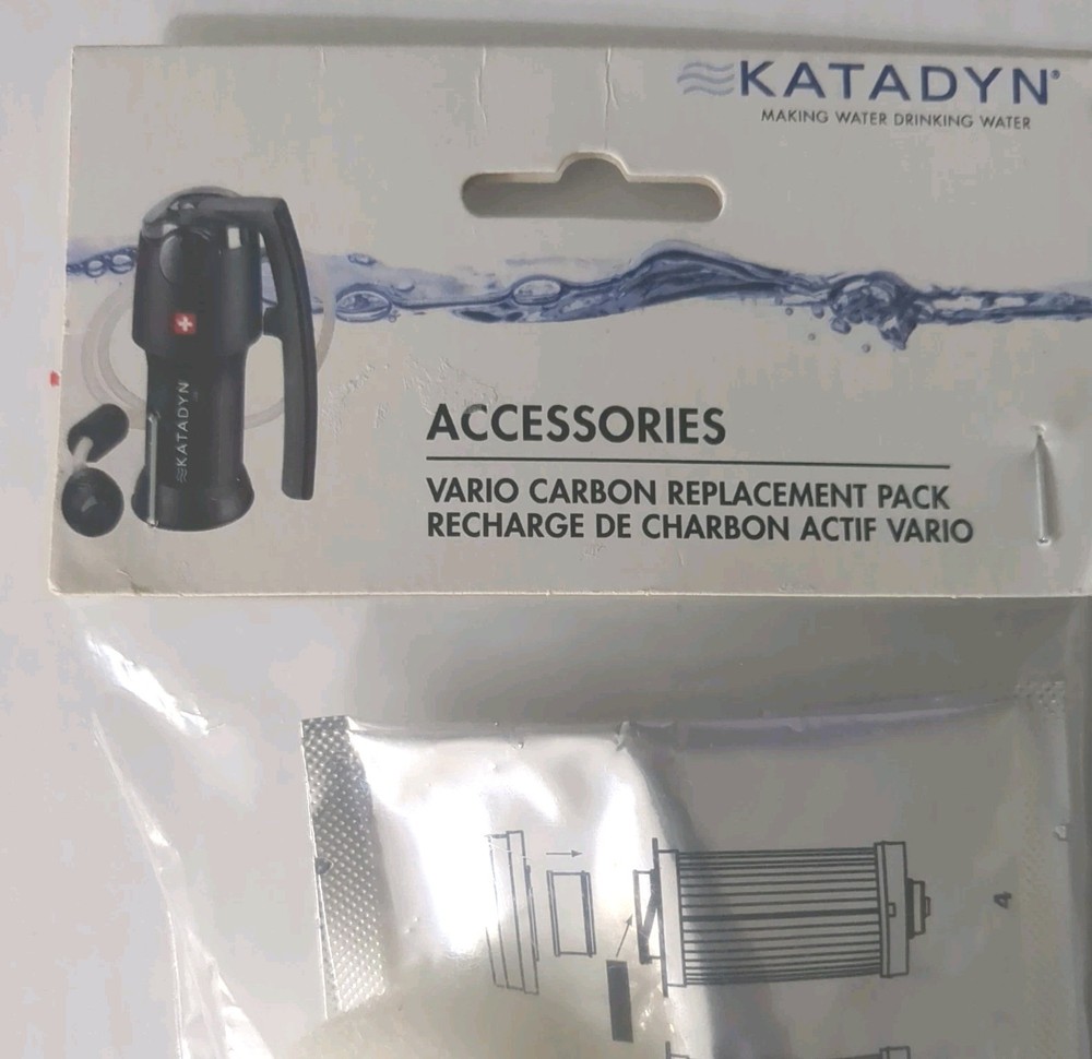 Katadyn Vario Carbon Replacement Pack - 2 Pack New Sealed